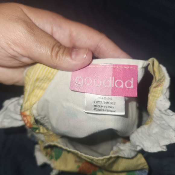 Good Lad Yellow Floral Kids Overalls - Picture 4 of 4